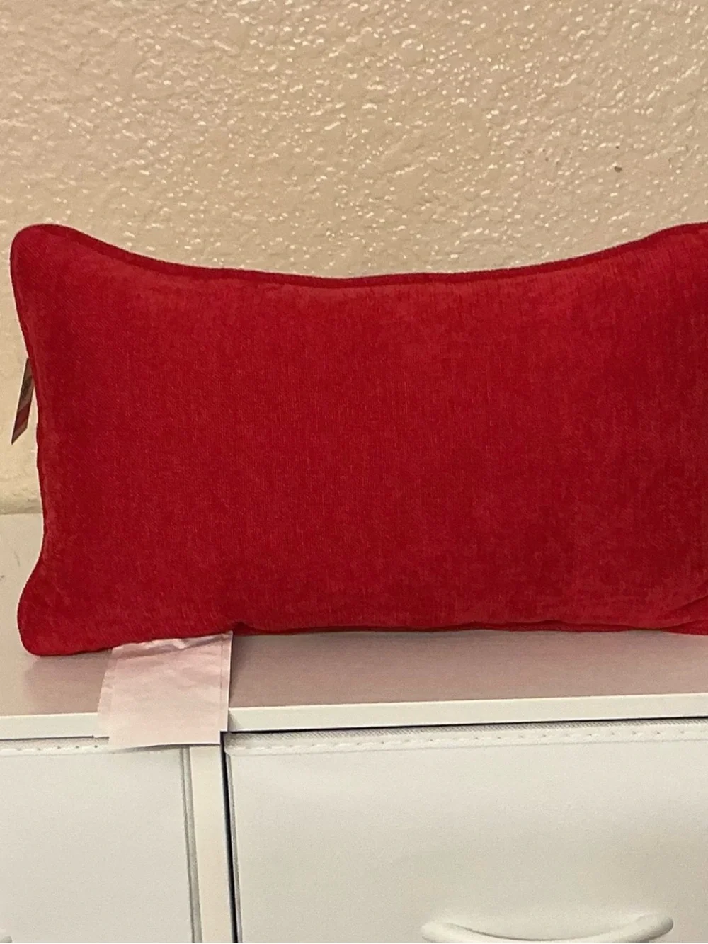 Dump Him Embroidered Accent Pillow - Red, Pink & White